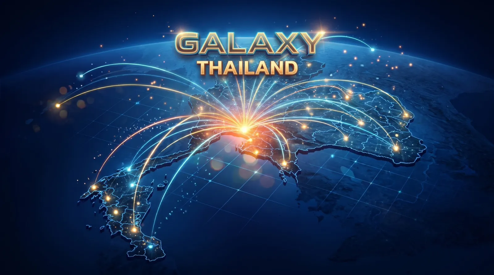 ภาพเครือข่าย Galaxy Thailand เชื่อมโยงพาร์ทเนอร์ทุกภูมิภาคทั่วประเทศไทย